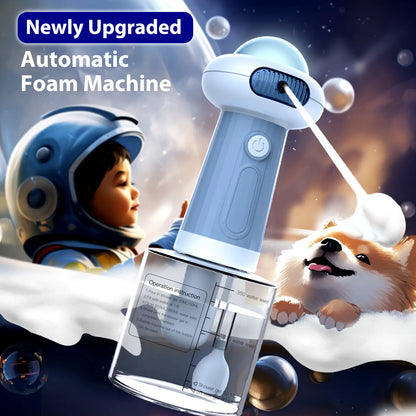 [Creator Pick] Electric Dog Shampoo Dispenser, Dog Shampoo Sprayer, Duck Shampoo Foamer for Pet, Foaming Soap Dispenser for Bathtub, Kitchen Sink Cleaning Grooming Bubbles