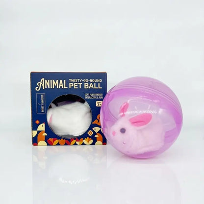 Boredom Buster Smart Cat Toy USB Rechargeable Auto-Rolling Ball with Mouse Hands-Free Play for Indoor Cats